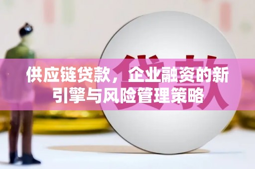 合水供应链贷款，企业融资的新引擎与风险管理策略