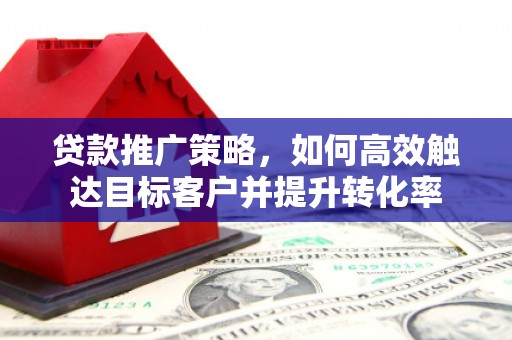 合水贷款推广策略，如何高效触达目标客户并提升转化率