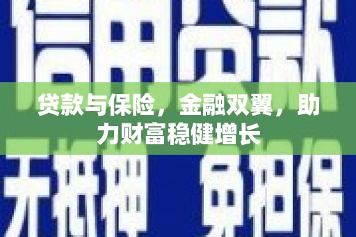 合水贷款与保险，金融双翼，助力财富稳健增长