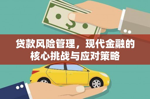 合水贷款风险管理，现代金融的核心挑战与应对策略