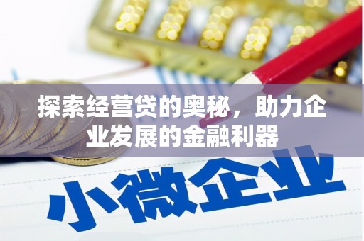 合水探索经营贷的奥秘，助力企业发展的金融利器