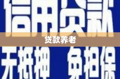 合水贷款养老
