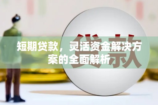 合水短期贷款，灵活资金解决方案的全面解析