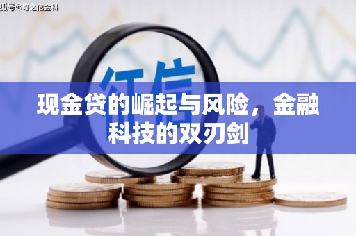 合水现金贷的崛起与风险，金融科技的双刃剑
