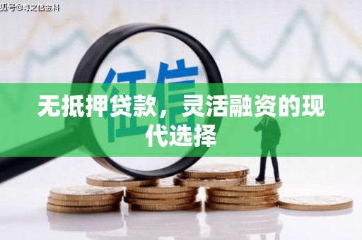 合水无抵押贷款，灵活融资的现代选择
