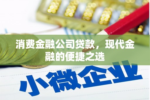 合水消费金融公司贷款，现代金融的便捷之选