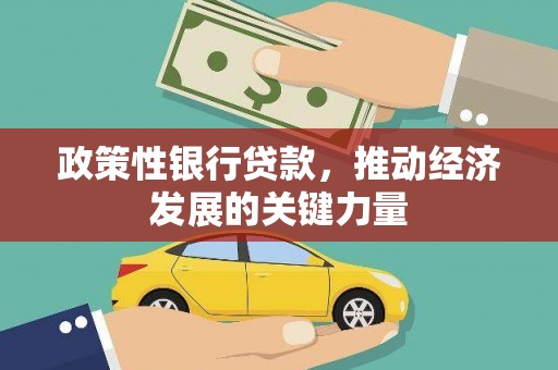 合水政策性银行贷款，推动经济发展的关键力量