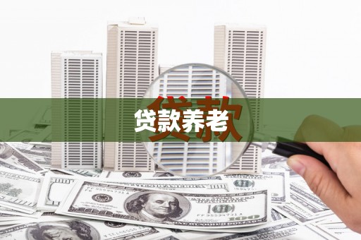合水贷款养老