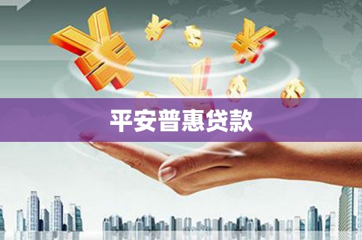 合水平安普惠贷款