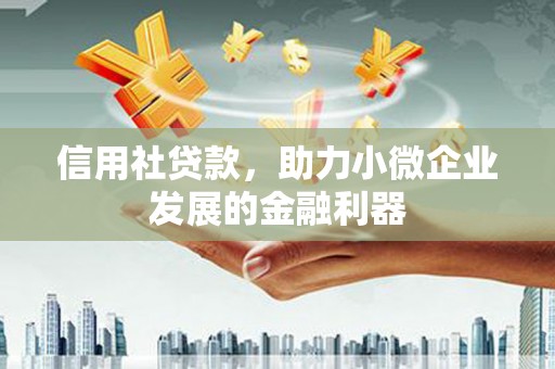 合水信用社贷款，助力小微企业发展的金融利器