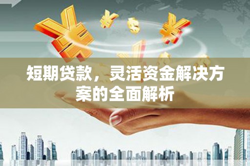 合水短期贷款，灵活资金解决方案的全面解析