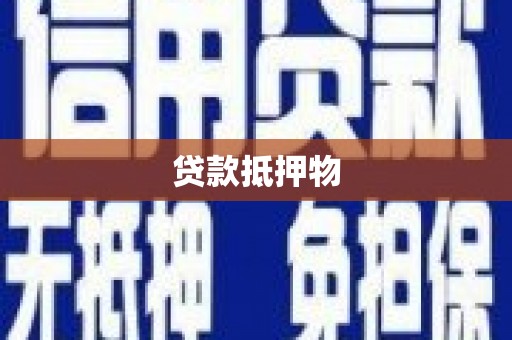 合水贷款抵押物